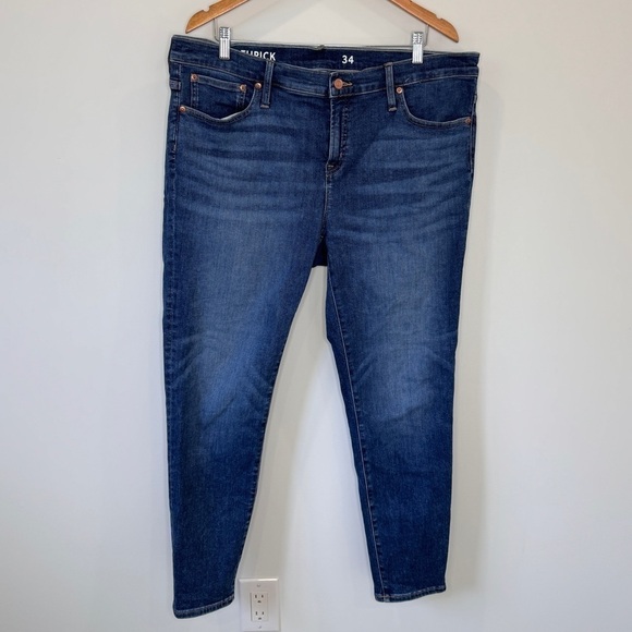 J. Crew 8” Toothpick High Rise Blue Women’s Jeans (34) - Picture 2 of 8